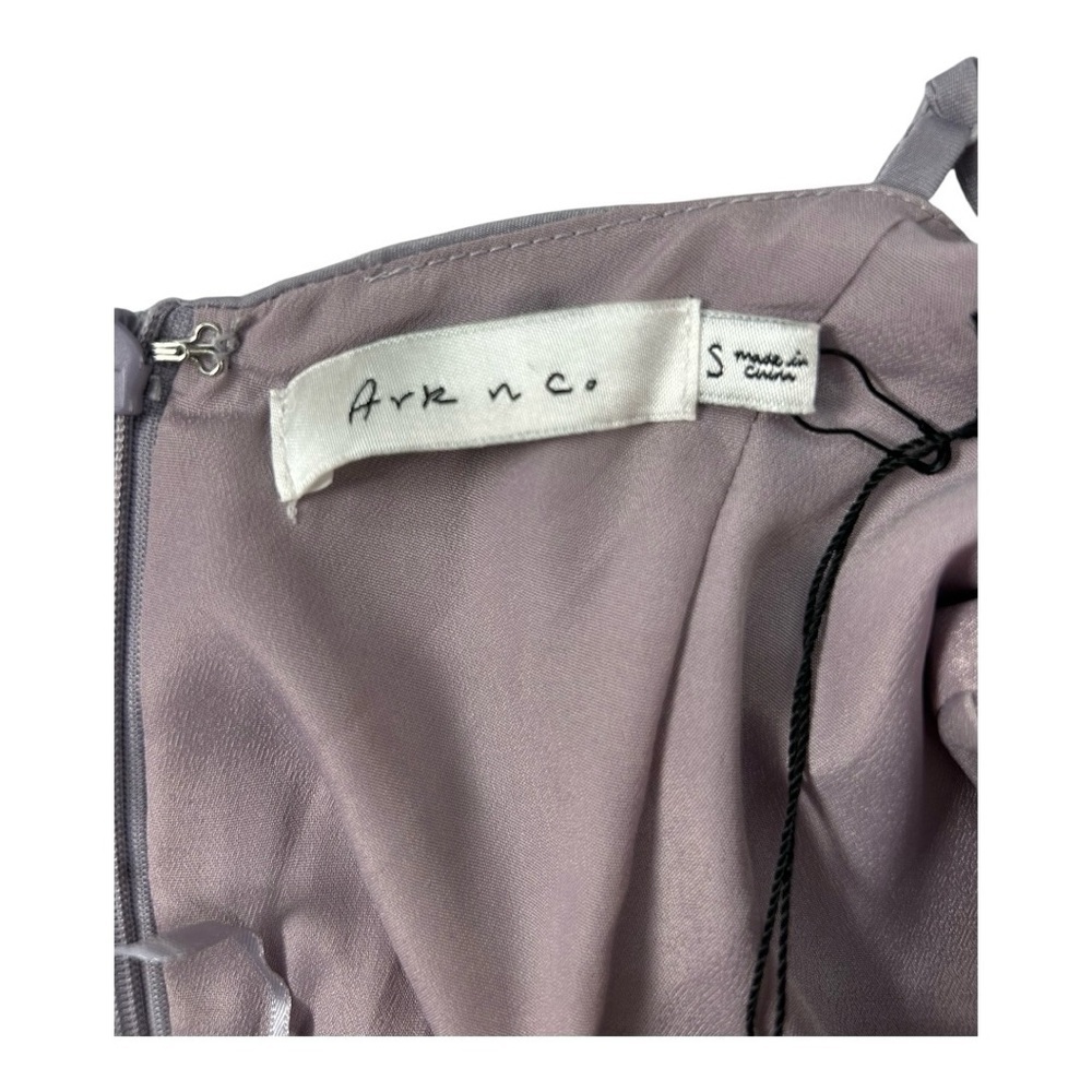 Ark NC by PROMGIRL Waverly Maxi Satin Dress Size Small Lavender Elegant Gown NWT - Picture 13 of 16